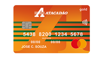 Cartão de crédito Atacadão com a bandeira Mastercard
